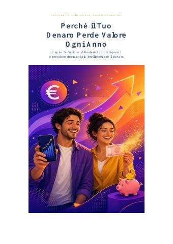 Copertina: Perché il tuo denaro perde valore ogni anno