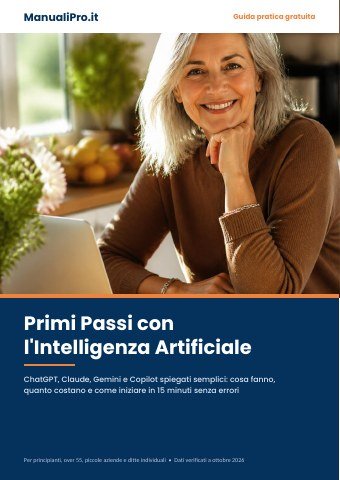 Copertina: Primi passi con l’intelligenza artificiale: guida pratica per principianti