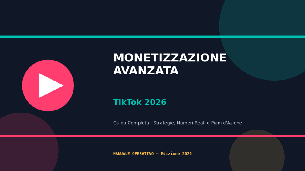 Copertina Monetizzazione avanzata su TikTok