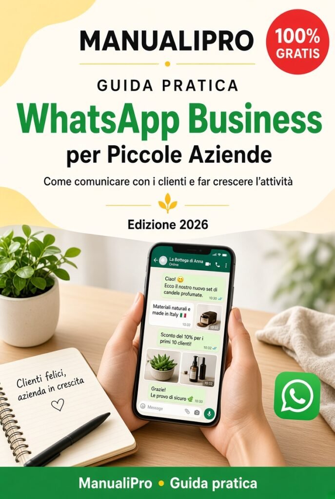 Copertina: WhatsApp Business: guida pratica per iniziare