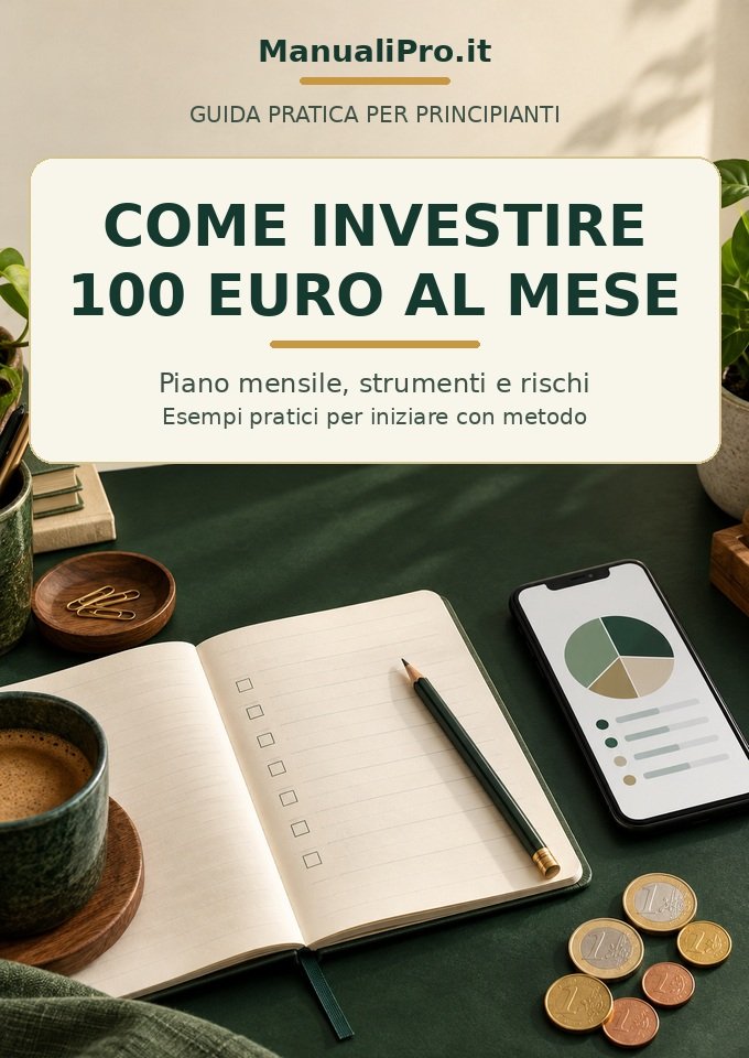 Copertina: Come investire 100 euro al mese: guida per